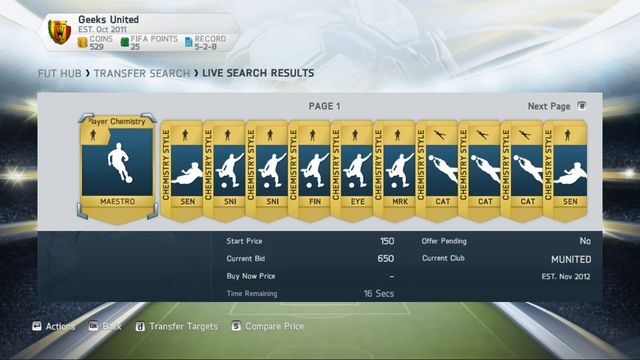 Basic - Chemistry styles - FIFA Ultimate Team - FIFA 14 - Game Guide and Walkthrough