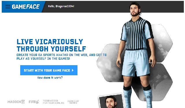 You start by going to http://www - The Game Face function - Virtual clubs - FIFA 14 - Game Guide and Walkthrough