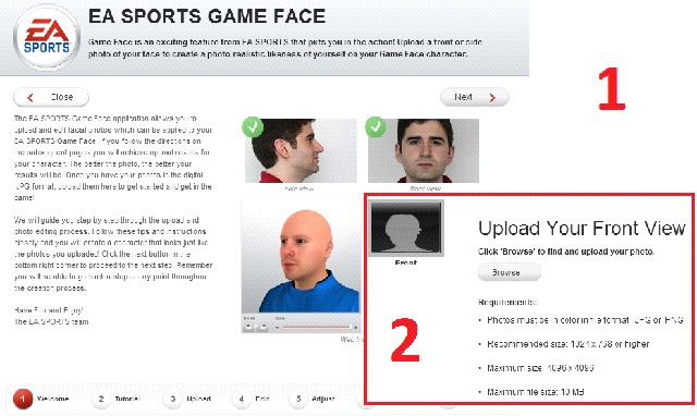 This will make the welcoming screen appear, where you click Next - The Game Face function - Virtual clubs - FIFA 14 - Game Guide and Walkthrough