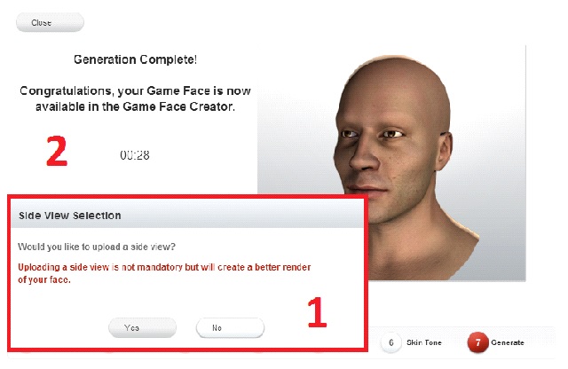 It is also possible to select the side view of the photo - The Game Face function - Virtual clubs - FIFA 14 - Game Guide and Walkthrough