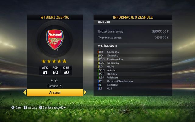 Club selection can be done in the second panel - there you can choose from all clubs available in the game - Starting a career - Manager career - FIFA 15 - Game Guide and Walkthrough