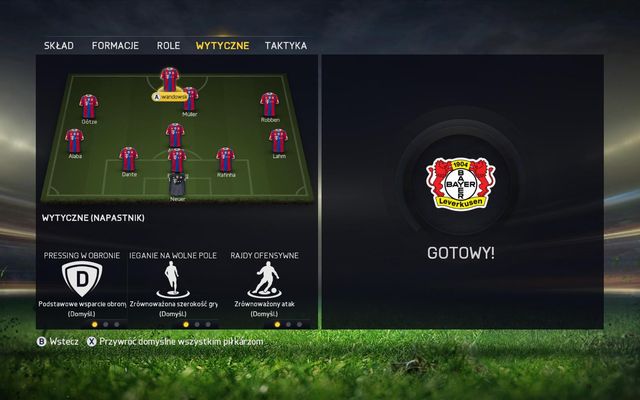 Instructions panel is a significant expansion of tactical possibilities - FIFA 15 lets you ascribe individual instructions regarding behavior on the field - Instructions - Team management panel - FIFA 15 - Game Guide and Walkthrough