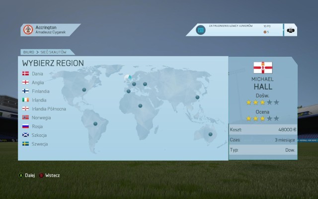 The next step is determining his area of operation -first pick the continent and then the specific country - Searching for young talents - scouting - Manager career - FIFA 16 - Game Guide and Walkthrough