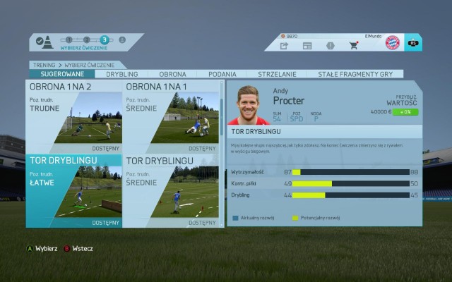 Skill games have been put into three difficulty categories - easy, medium and hard - Training - develop your players - Manager career - FIFA 16 - Game Guide and Walkthrough