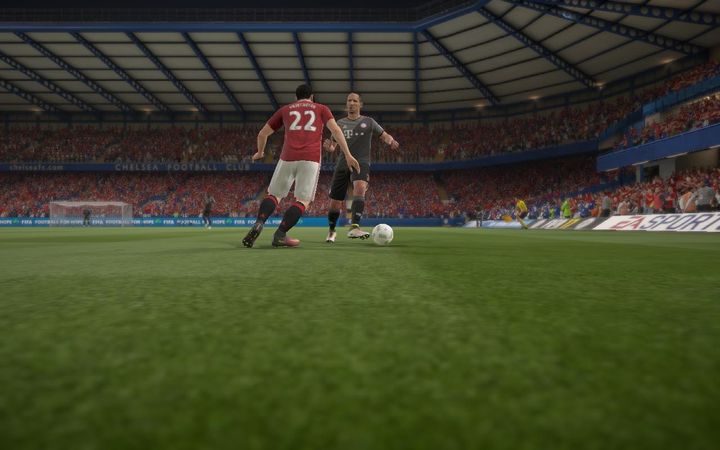 A sliding tackle is a very risky, but potentially a very effective way of stopping the enemys attack, however, it is absolutely necessary to assess the chances of successfully disrupting the hostile offensive with this play - Basic plays | Defence - Defence - FIFA 17 Game Guide