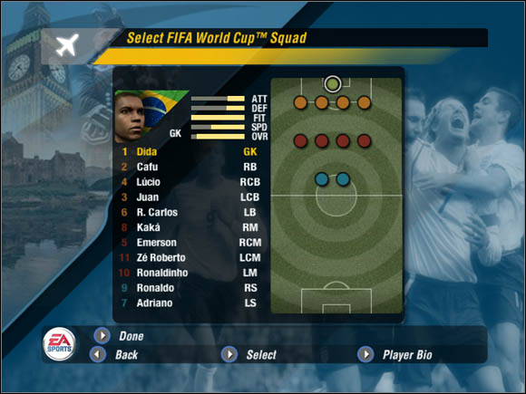 If you want to know something more about a footballer, click Player Bio - FIFA 2006: Players - FIFA 2006: World Cup Mode - 2006 FIFA World Cup Germany Game Guide