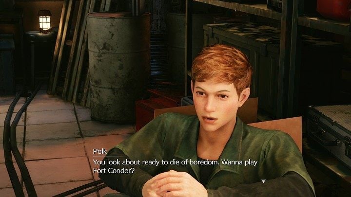 Polk will explain that to get access to Shinras building, youre going to need ID cards - Final Fantasy VII Remake Intermission: Gain Intel - walkthrough - Chapter 1: Wutais Finest - Final Fantasy 7 Remake Guide