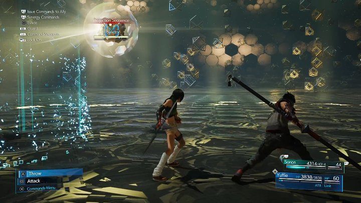 The final battle is the most difficult one, as youll have to deal with a very inconvenient opponent - Diabolic Creation, supported by airborne Projector - Final Fantasy VII Remake Intermission: A New Threat - walkthrough - Chapter 2: Covert Ops - Final Fantasy 7 Remake Guide