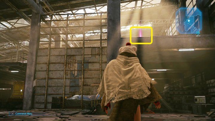 After defeating the first major opponent (Lesser Drake), enter the Abandoned Warehouse - Final Fantasy VII Remake Intermission: HP Up Materia - location - Sector 7: Slums - Final Fantasy 7 Remake Guide