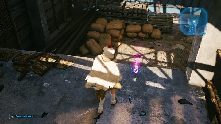 All you have to do now is to use the elevator to reach the upper floor and pick-up HP Up Materia - Final Fantasy VII Remake Intermission: HP Up Materia - location - Sector 7: Slums - Final Fantasy 7 Remake Guide