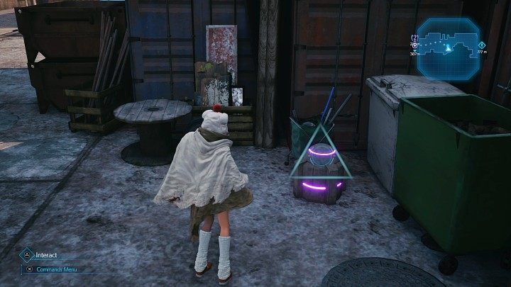 While pursuing Zhijie take a look at a purple chest which is found near garbage containers - open it, and Indurate Staff will be yours - Final Fantasy VII Remake Intermission: Indurate Staff - location - Sector 7: Slums - Final Fantasy 7 Remake Guide