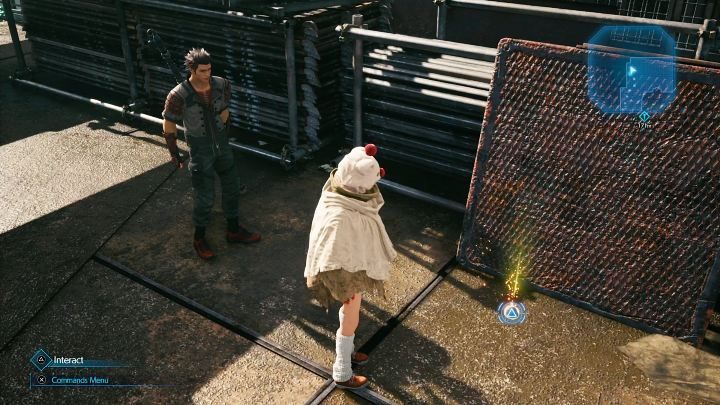 Prayer Materia can be found in the location shown in the screenshot above - Final Fantasy VII Remake Intermission: Prayer Materia - location - Shipping Facility - Final Fantasy 7 Remake Guide