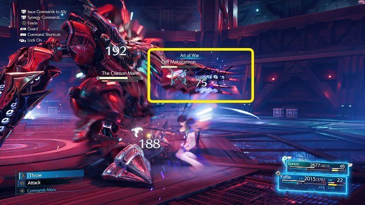 In the second phase, Scarlet will activate two Makocannons on her mech - Final Fantasy VII Remake Intermission: Scarlet / The Crimson Mare - boss, how to beat? - Bosses - Final Fantasy 7 Remake Guide