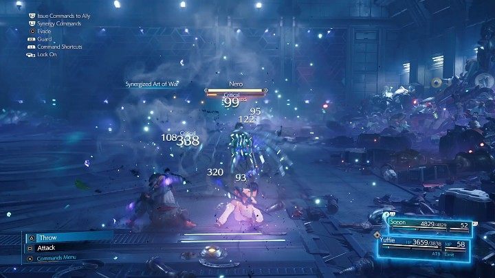 Considering that Nero isnt susceptible to magic attacks, once the battle begins synchronize with Sonon and hit the enemy with melee attacks as to induce Staggered status as soon as possible - Final Fantasy VII Remake Intermission: Nero - boss, how to beat? - Bosses - Final Fantasy 7 Remake Guide