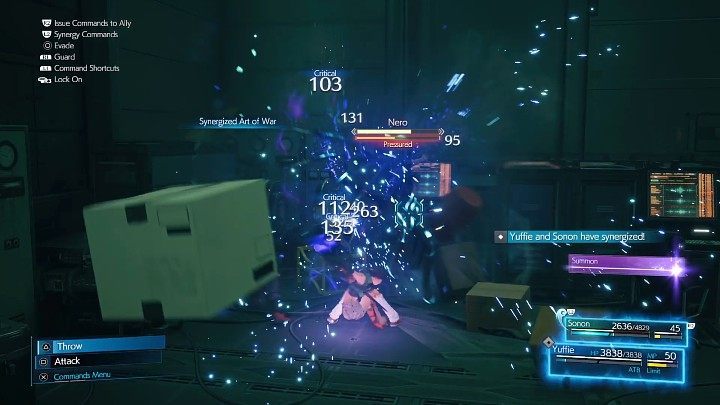 In the second phase of the encounter, you need to continue attacking aggressively and putting pressure on your opponent by dealing heavy physical attacks - Final Fantasy VII Remake Intermission: Nero - boss, how to beat? - Bosses - Final Fantasy 7 Remake Guide