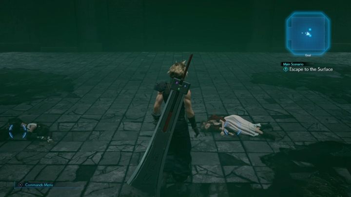 At the very beginning, youll wake up and youll be able to approach Aerith or Tifa - Final Fantasy 7 Remake: Rough Waters, walkthrough - Chapters - Final Fantasy 7 Remake Guide