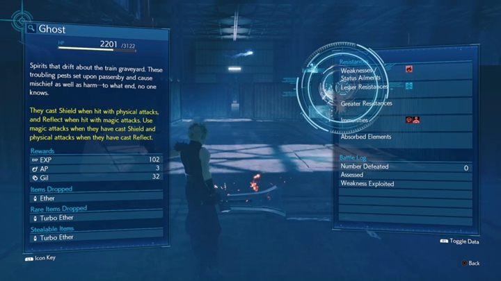 Eventually, you will reach a large hangar with new enemies - ghosts - Final Fantasy 7 Remake: Haunted, walkthrough - Chapters - Final Fantasy 7 Remake Guide