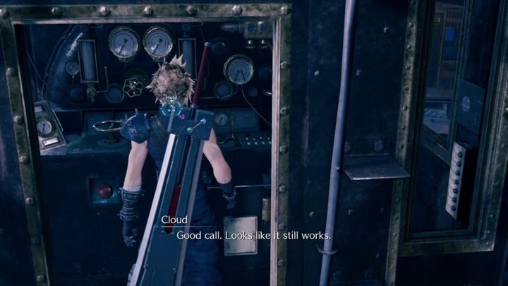 Get out of the hangar and use the switch - Final Fantasy 7 Remake: Haunted, walkthrough - Chapters - Final Fantasy 7 Remake Guide