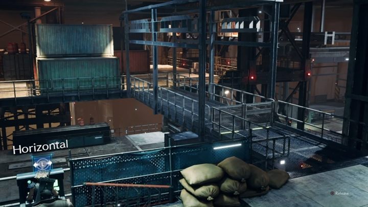 Use the panel to move the passage to the right and you will reach the chest with turbo ether - Final Fantasy 7 Remake: Light the Way, walkthrough - Chapters - Final Fantasy 7 Remake Guide