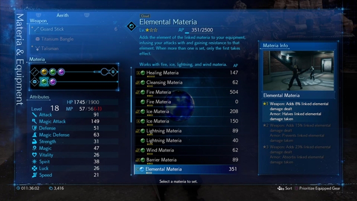 Materia name - Final Fantasy 7 Remake: Blue Materia - where, how to get? - Materia - Final Fantasy 7 Remake Guide