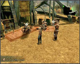 Talk with a guard standing by the bridge at it left side [screen 1] - Jahra | Part II - Part II - Final Fantasy XII Game Guide