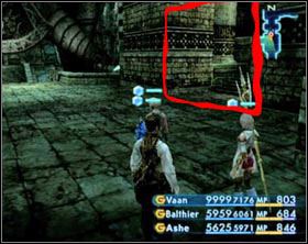 The disappearing wall can be found between Blood Gigases and the Darkmare - Stilshrine of Miriam | Part II - Part II - Final Fantasy XII Game Guide