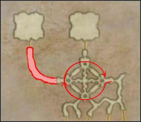 Ascetics Door can be opened by entering the Destinys March area from the east side and running around the circle clockwise. - Sochen Cave Palace | Part II - Part II - Final Fantasy XII Game Guide