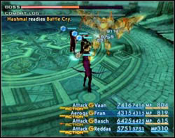 At the beginning he uses almost nothing but ordinary attacks, which may cause disease on the character under attack - Third Ascent | Part III - Part III - Final Fantasy XII Game Guide