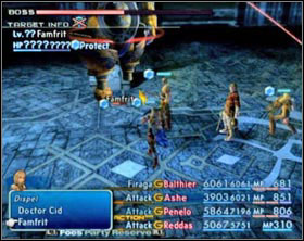 Famfrits element is Water, so the damage hell deal you will be based on water - Third Ascent | Part III - Part III - Final Fantasy XII Game Guide