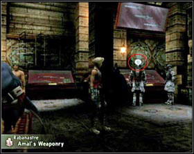 When you close in to that object the exclamation will turn into a cloud with two exclamations inside and underneath X and the name of the object appear (on screen 1 its the entrance to the Sandsea pub in Rabanastre) - Short manual | Misc - Misc - Final Fantasy XII Game Guide