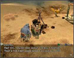 Confirm accepting this hunt with Dantre sitting in the Outpost near the bonfire on Dalmasca Estersand - Flowering Cactoid (rank I) | Ordinary hunt notices - Ordinary hunt notices - Final Fantasy XII Game Guide