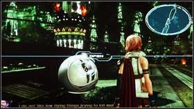 Jump over the barricade and defeat another group of Psicom Warden soldiers - Walkthrough - Chapter I - Walkthrough - Final Fantasy XIII - Game Guide and Walkthrough