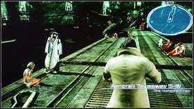 Save the game at the beginning and jump above the barricade - Walkthrough - Chapter I - Walkthrough - Final Fantasy XIII - Game Guide and Walkthrough