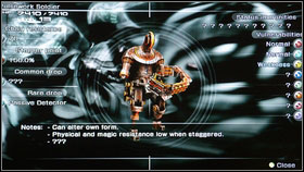 You will find a chest guarded by Thexteron here - Walkthrough - Chapter IV - Walkthrough - Final Fantasy XIII - Game Guide and Walkthrough