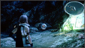 After the fight open the chest with Spark Ring [1] and jump down - Walkthrough - Chapter IV - Walkthrough - Final Fantasy XIII - Game Guide and Walkthrough