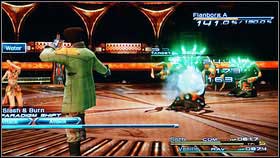 Now go to the point marked on the map and after a short cut scene, you will take control over Shaz [1] - Walkthrough - Chapter IX - Walkthrough - Final Fantasy XIII - Game Guide and Walkthrough