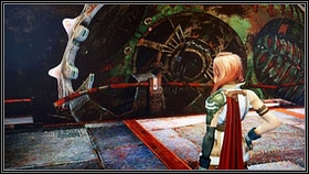 When you will be at the end, press A, watch another movie and jump to the huge ball - Atomos [1] - Walkthrough - Chapter XI - Part 1 - Walkthrough - Final Fantasy XIII - Game Guide and Walkthrough