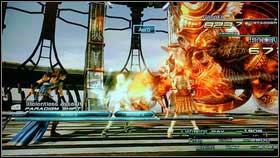 His normal attacks are not so strong, but from time to time he will use his special attacks - Walkthrough - Chapter XI - Part 2 - Walkthrough - Final Fantasy XIII - Game Guide and Walkthrough