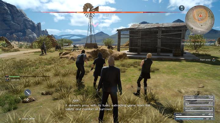 Use point warp on the windmill and attack the enemies. - Chapter 1 - Departure | Main storyline - Main storyline - Final Fantasy XV Game Guide