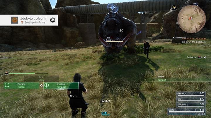 Dont forget to use the abilities of your companions as well. - Chapter 1 - Departure | Main storyline - Main storyline - Final Fantasy XV Game Guide