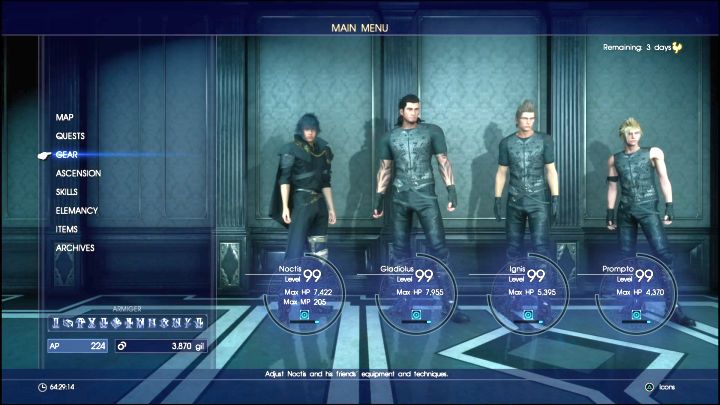 Getting to level 99 is not a priority, although it gives satisfaction. - How to quickly train your team in Final Fantasy XV? - FAQ - Frequently Asked Questions - Final Fantasy XV Game Guide