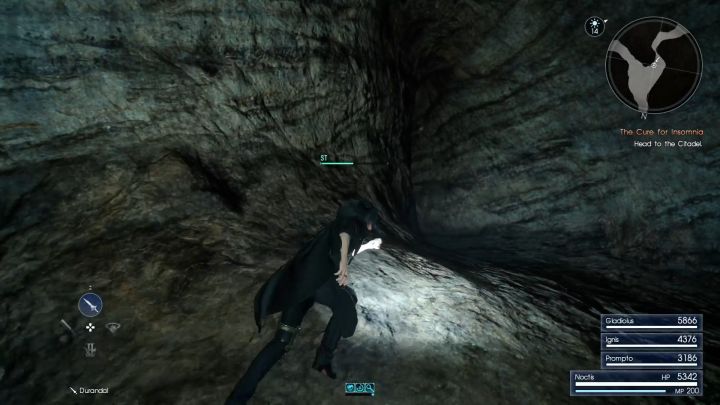 A crossing leading to the deeper part of the cave. - How to get Moogle Charm (+20% EXP)? - FAQ - Frequently Asked Questions - Final Fantasy XV Game Guide