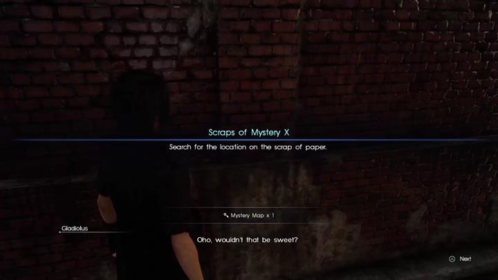 You need to get close to the scrap. - Scraps of Mystery | Side quests - Side quests - Final Fantasy XV Game Guide