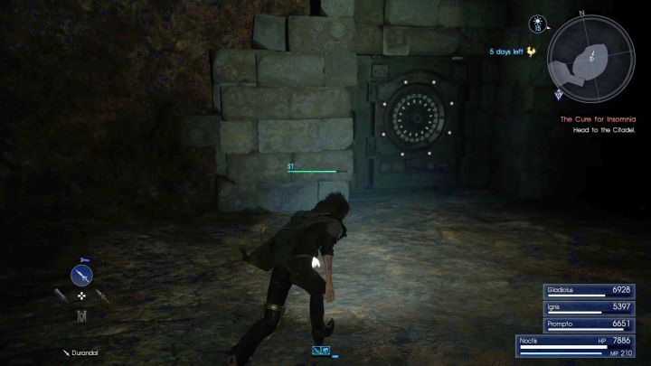 The entrance can be found below the boss arena. - A Menace Sleeps in Crestholm | Menace Beneath Lucis dungeons - Menace Beneath Lucis - end-game dungeons - Final Fantasy XV Game Guide