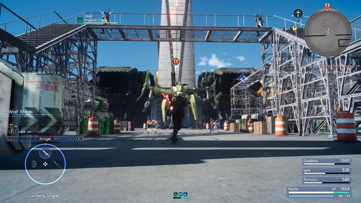 You have to face another group of imperials and a powerful mech. - Chapter 5 - Dark Clouds | Main storyline - Main storyline - Final Fantasy XV Game Guide