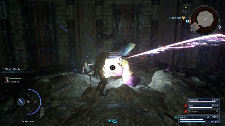 You should be familiar with Yojimbo. - Costlemark Tower | Optional dungeons - Optional dungeons - Final Fantasy XV Game Guide