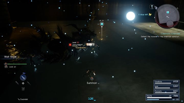 Theres a high chance that Ramuh will come to your aid. - Crestholm Channels | Optional dungeons - Optional dungeons - Final Fantasy XV Game Guide