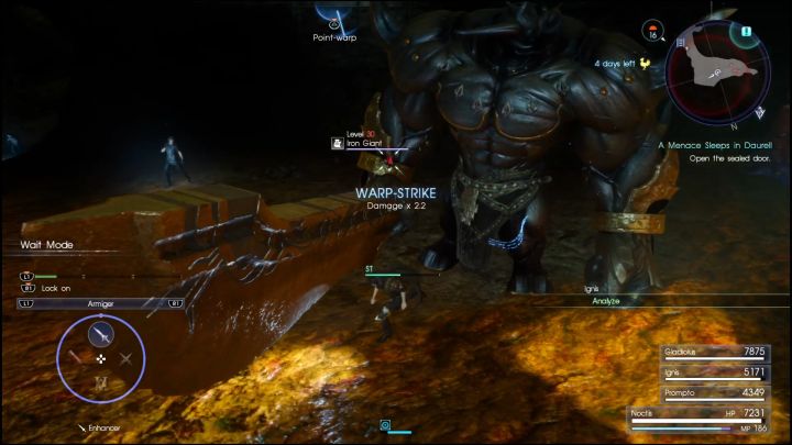 The final boss of this location is a less of a challenge than regular Necromancers. - Daurell Caverns | Optional dungeons - Optional dungeons - Final Fantasy XV Game Guide