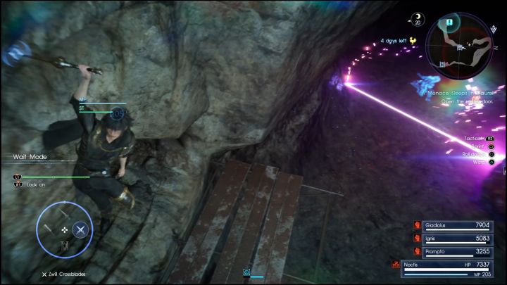 View from the warp point. - Daurell Caverns | Optional dungeons - Optional dungeons - Final Fantasy XV Game Guide