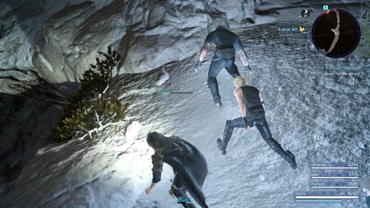 Move to the small ledges on the sides to regenerate Noctis stamina. - Rock of Ravatogh | Optional dungeons - Optional dungeons - Final Fantasy XV Game Guide